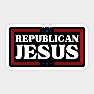 Republican-Jesus Sticker